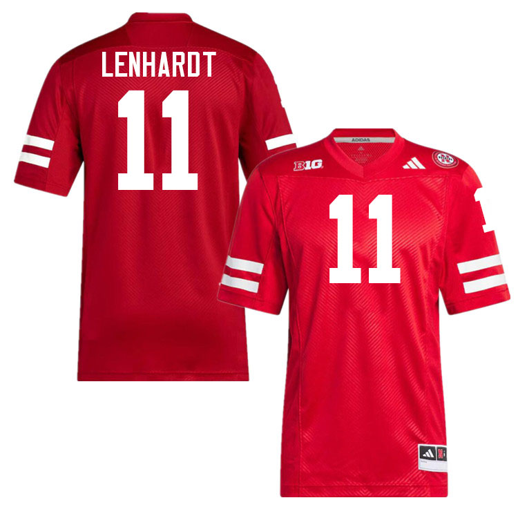 Men #11 Cameron Lenhardt Nebraska Cornhuskers College Football Jerseys Stitched Sale-Scarlet